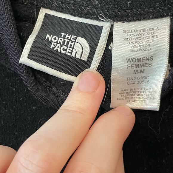 The North Face M/M fitted long sleeve pullover sweater fleece polyester black - Picture 5 of 8